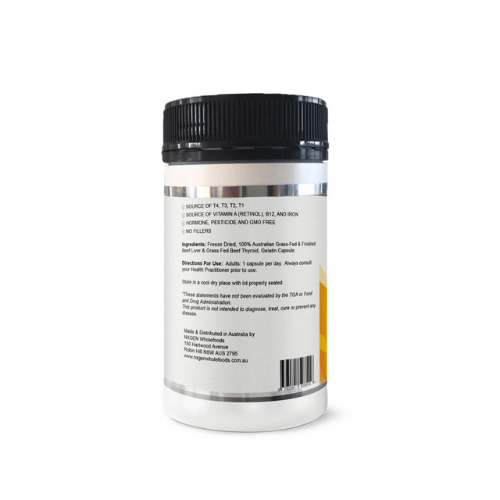 Beef Thyroid 160 Capsules