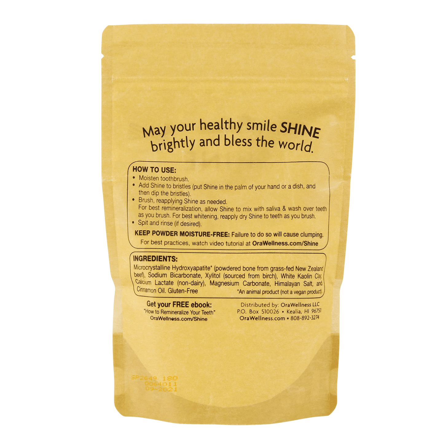 Shine Remineralizing Tooth Whitening Powder 180g