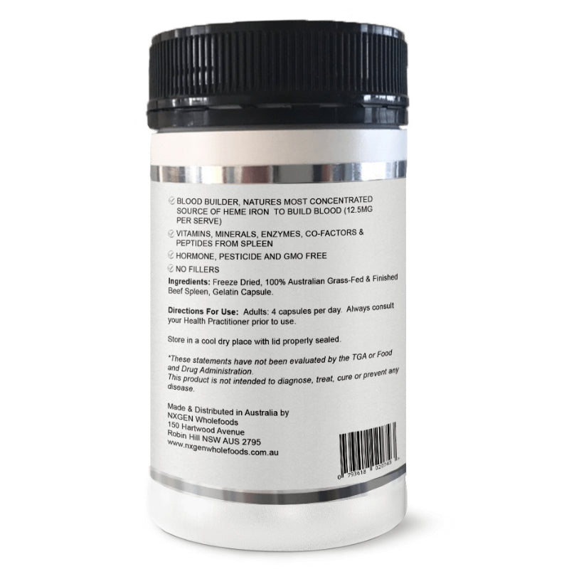 Beef Spleen 160 Capsules
