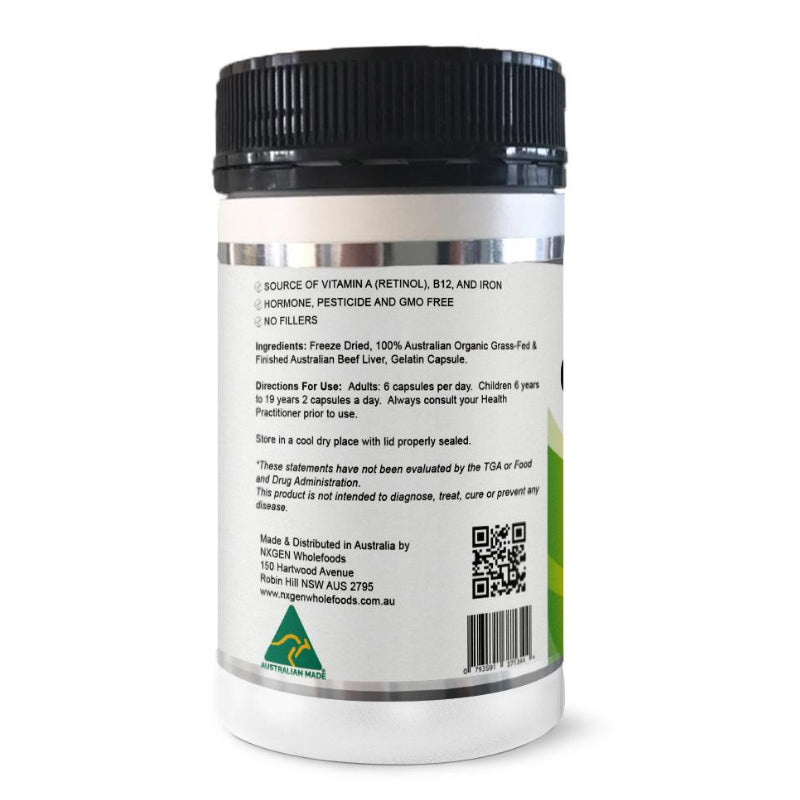 Australian Beef Liver 180 Capsules
