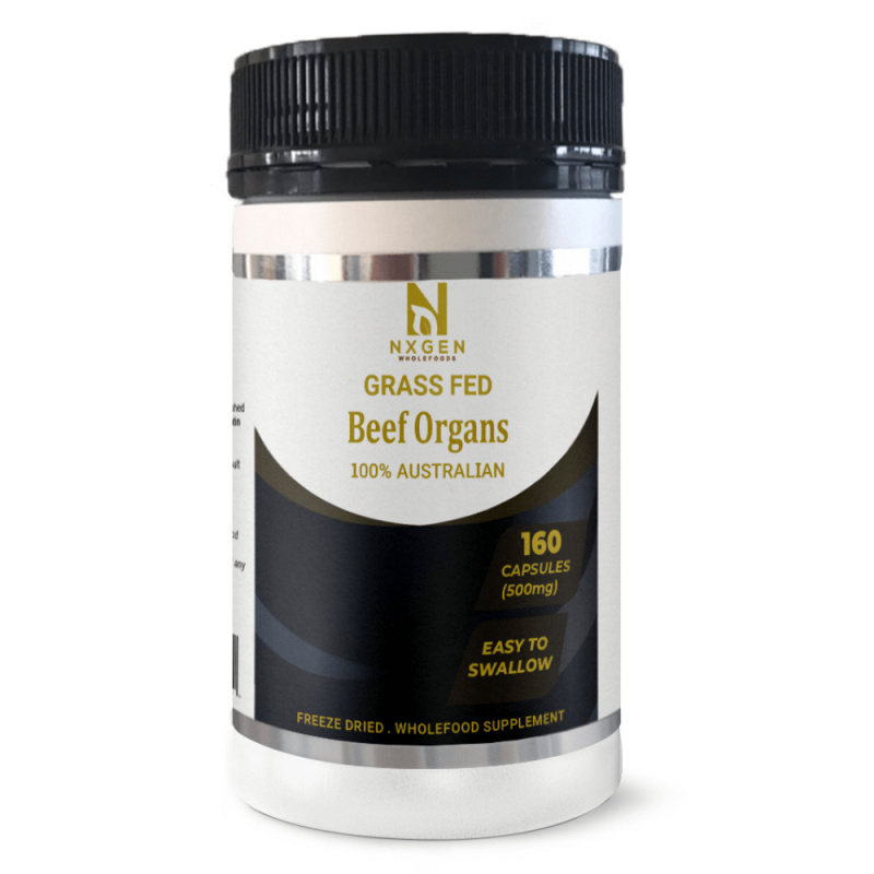 Grass-Fed Beef Organs 160 Capsules