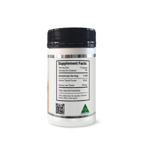 Organic Beef Organs 160 Capsules