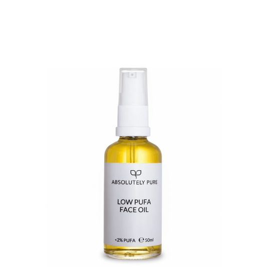 Absolutely Pure Low PUFA Face Oil, 50ml, for healthy skin.